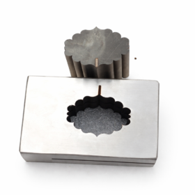 Scalloped Disc Cutter | Flower Shape Metal Cutter for Jewelry Making | 35x25mm Steel Punch Die | Professional Silversmithing Tool for Pendants