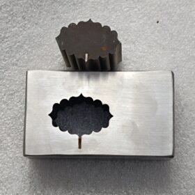 Ornate Flower Shape Metal Punch | Scalloped Edge Jewelry Die | Pendant & Earring Cutter for Gold & Silver | DIY Metalsmithing Supplies & Tools