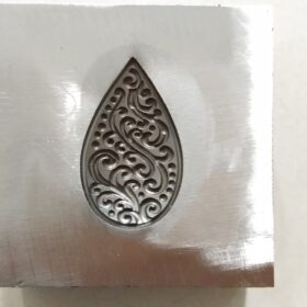 Steel Impression Die: Teardrop Filigree Jewelry Tool (30MM)