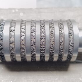 Patterned Rolling Mill Roll: Jewelry Texture Tool (76mm x 43mm)