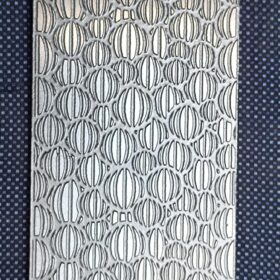 Floral Texture Plate for Rolling Mill & Hydraulic Press: Steel Jewelry Pattern